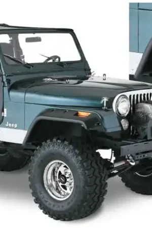 Direct From Factory Bushwacker 59-83 Jeep CJ5 Cutout Style Flares 4pc - Black