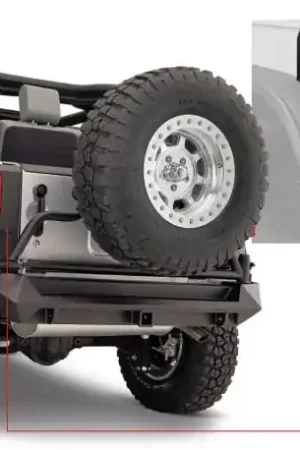 Bushwacker 07-18 Jeep Wrangler Trail Armor Rear Corners - Black Authentic