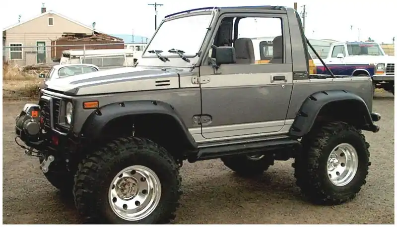 Bushwacker 86-95 Suzuki Samurai Pocket Style Flares 4pc - Black Sale