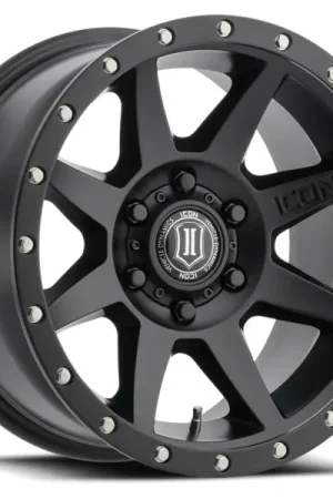 While Supplies Last ICON Rebound Pro 17x8.5 5x5 -6mm Offset 4.5in BS 71.5mm Bore Satin Black Wheel