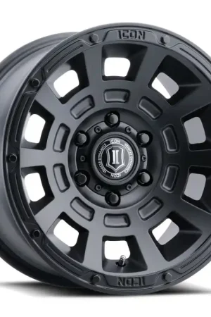 Today Only ICON Thrust 17x8.5 6x5.5 0mm Offset 4.75in BS Satin Black Wheel