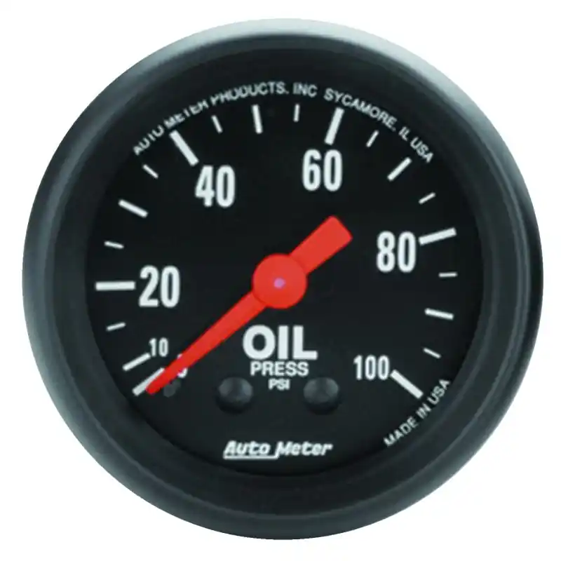 Don’t Miss Out Autometer Z Series 52mm 0-100 PSI Mechanical Oil Pressure Gauge