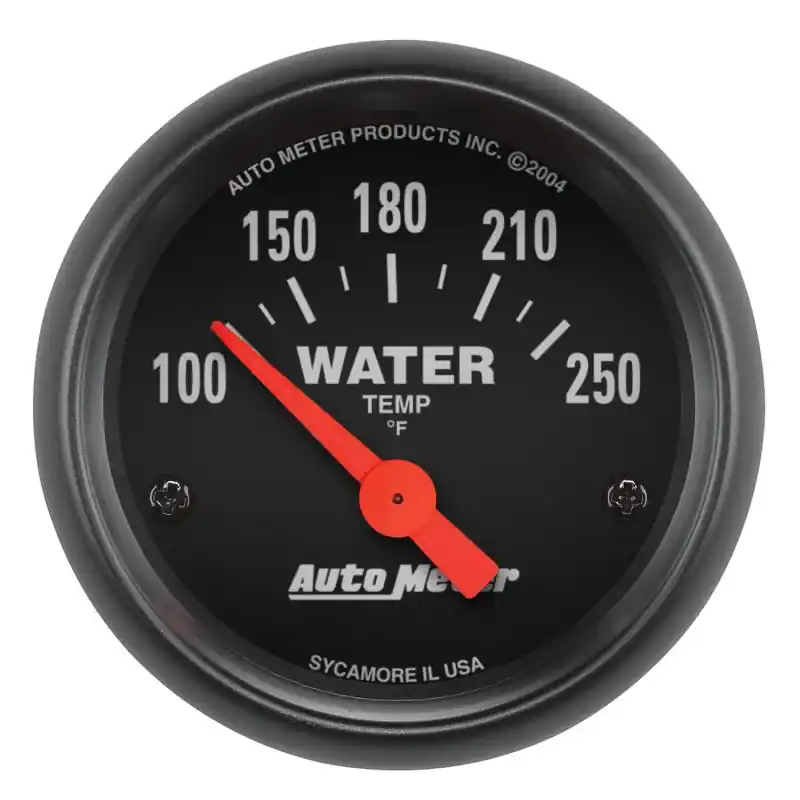 New Arrival Autometer Z-Series 52mm 100-250 Degrees F. SSE Water Temp Gauge