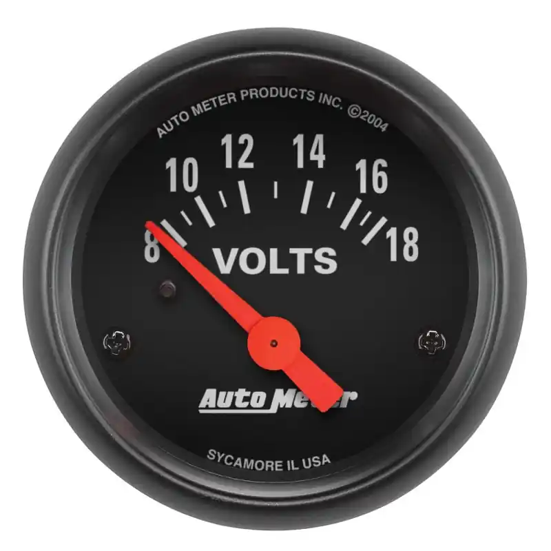 Autometer Z-Series 52mm 8-18 Volts Volmeter Gauge Next Day Delivery