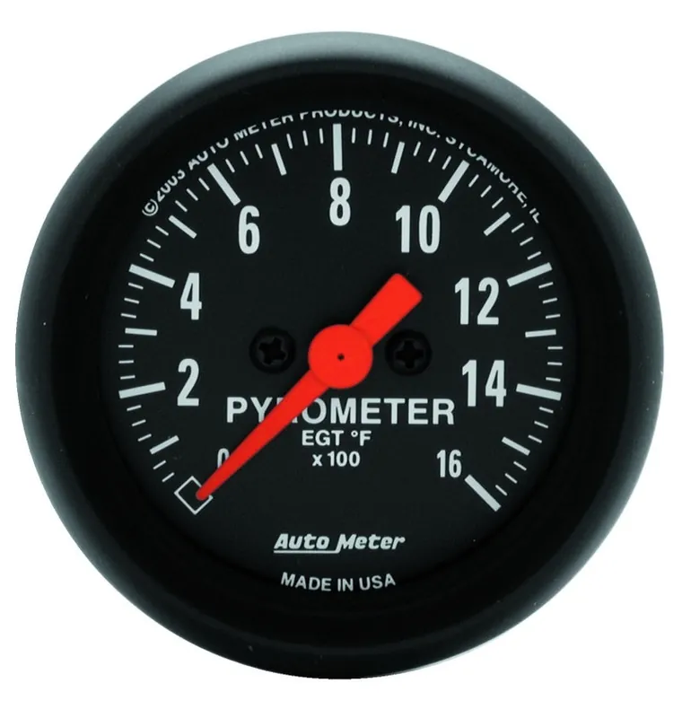 Autometer Z-Series 52mm 0-1600 Def F Full Sweep Electronic Pyrometer Gauge Limited Offer