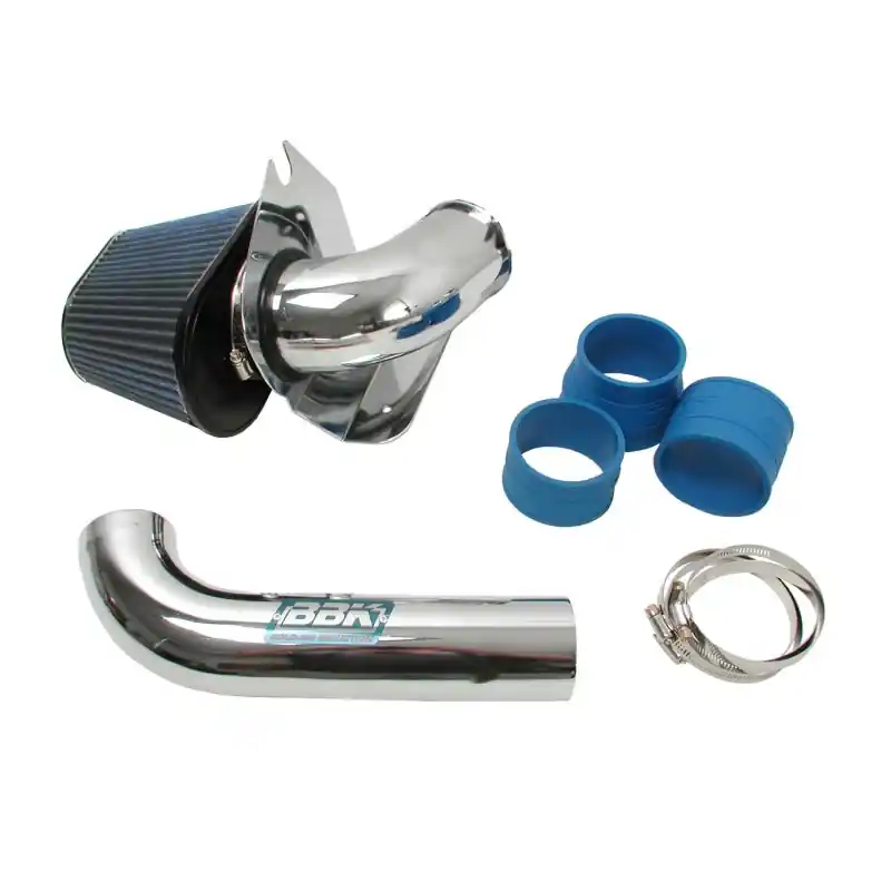 BBK 86-93 Mustang 5.0 Cold Air Intake Kit - Fenderwell Style - Chrome Finish Secure Checkout