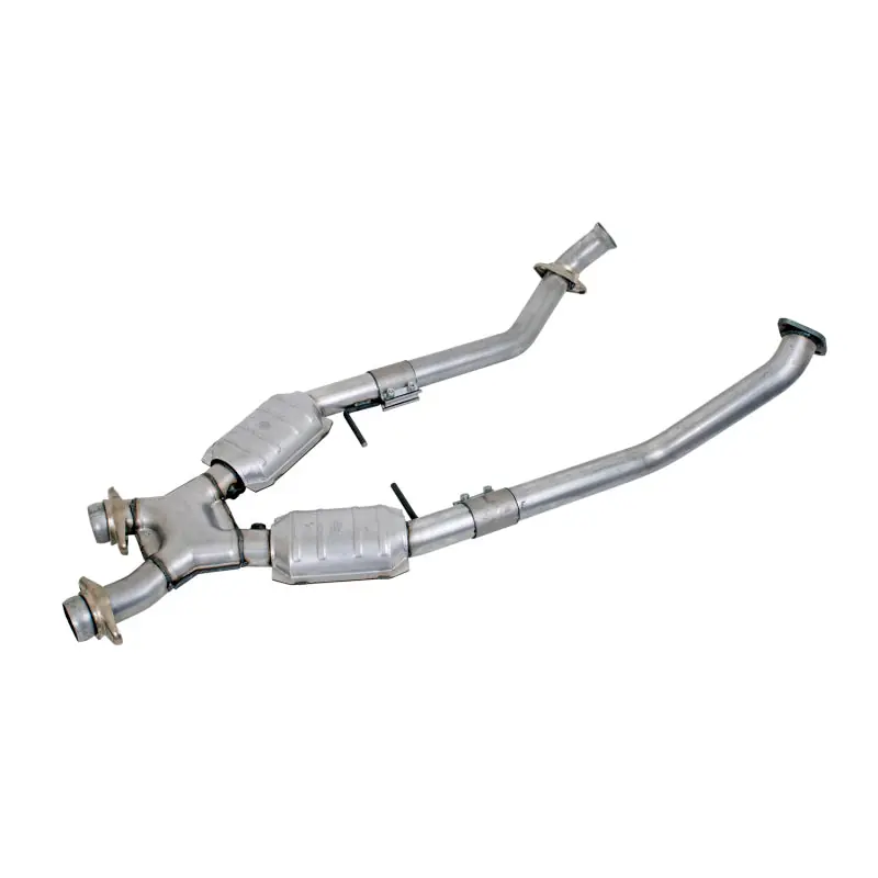 BBK 96-98 Mustang 4.6 GT High Flow X Pipe With Catalytic Converters - 2-1/2 Deal