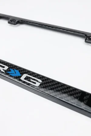 NRG Carbon License Plate Frame/ Fiber Poly Dip Finish Wet w/ NRG Logo Limited Edition