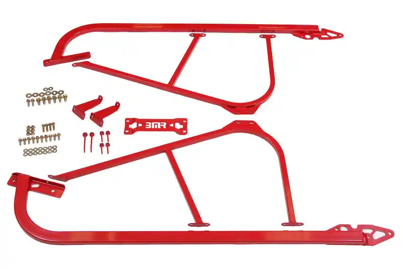 Exclusive BMR 08-17 Challenger Bolt-On Subframe Connectors - Red