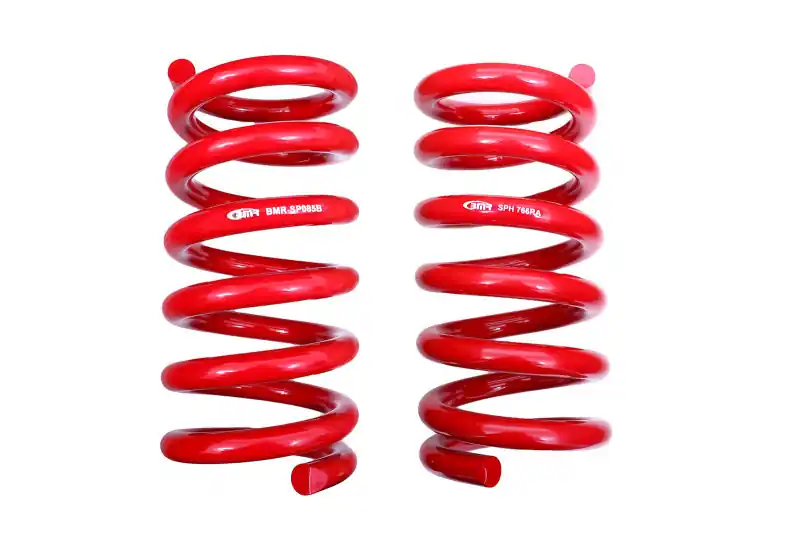 BMR 18-20 S550 Mustang GT MagneRide/15-20 GT350 Lowering Spring Set of Rear only - Red Mega Sale