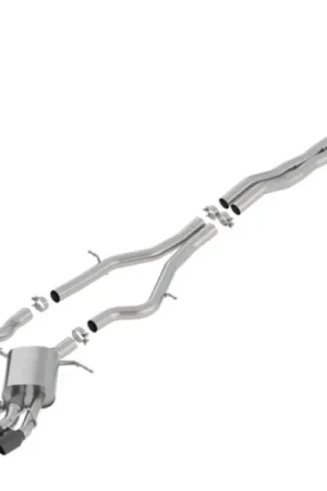 Borla 16-18 Cadillac CTS-V 6.2L V8 2.75in Diameter S Type Catback Exhaust w/ Valves Black Chrome Tip Sale