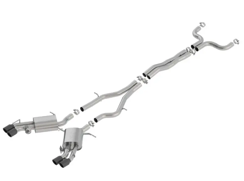 Borla 16-18 Cadillac CTS-V 6.2L V8 2.75in Diameter S Type Catback Exhaust w/ Valves Black Chrome Tip Sale
