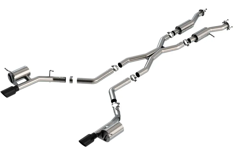Secure Checkout Borla 2021+ Dodge Durango SRT Hellcat 6.2L V8 AWD S-Type Cat-Back Exhaust System - Black Chrome Tips