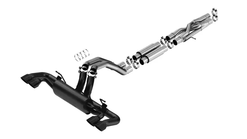 One Day Deal Borla 21-22 Jeep Wrangler Rubicon 392 6.4L V8 AT 4WD 4DR S-Type Cat-Back Exhaust - Coated Black