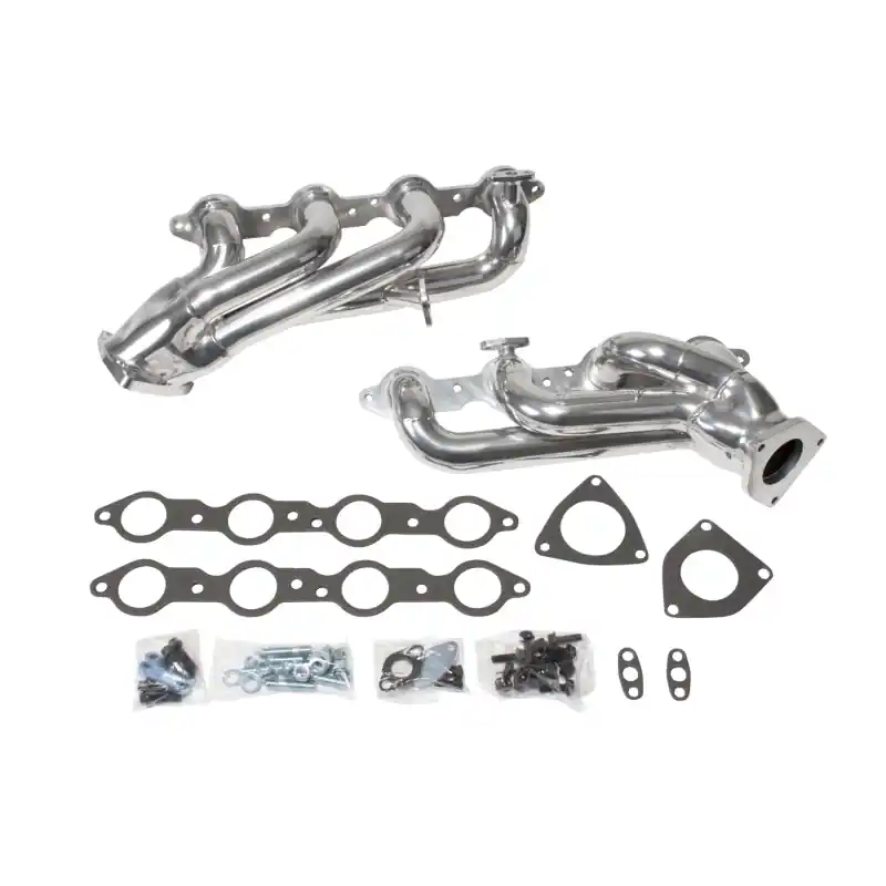BBK 99-04 GM Truck SUV 4.8 5.3 Shorty Tuned Length Exhaust Headers - 1-3/4 Silver Ceramic Flash Sale