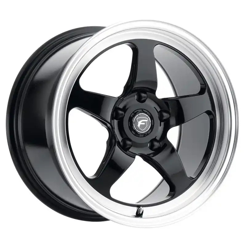 Genuine Forgestar D5 Drag 17x10 / 5x114.3 BP / ET50 / 7.5in BS Gloss Black Wheel