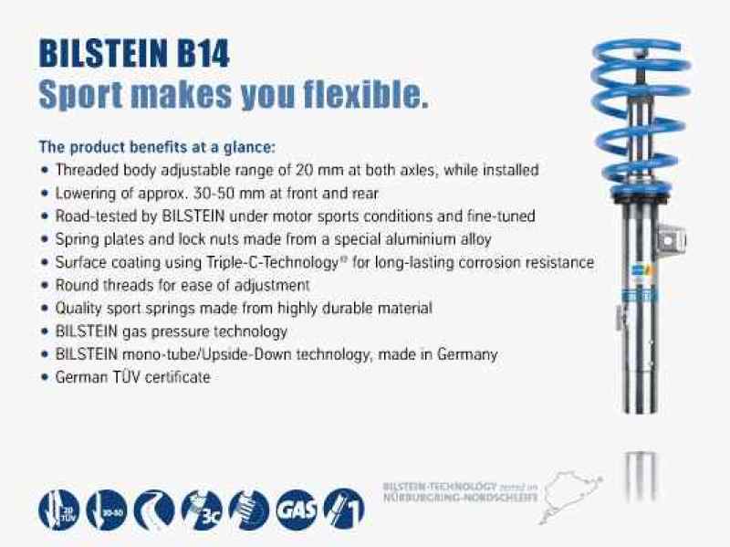 Bilstein B14 2004 Chrysler Crossfire Base Front and Rear Suspension Kit Best Price