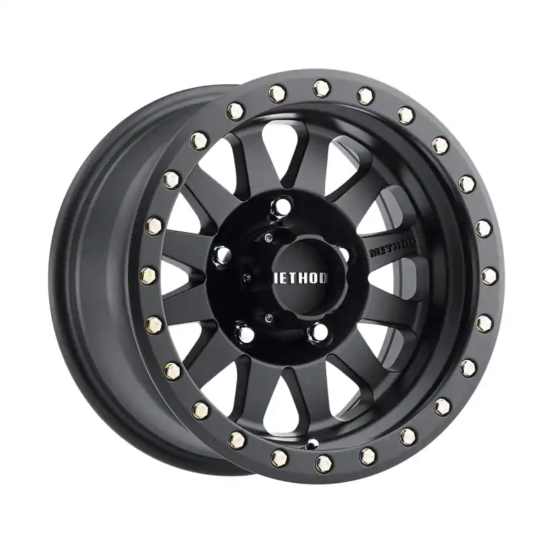 Method MR304 Double Standard 15x8 -24mm Offset 5x5.5 108mm CB Matte Black Wheel Low Price