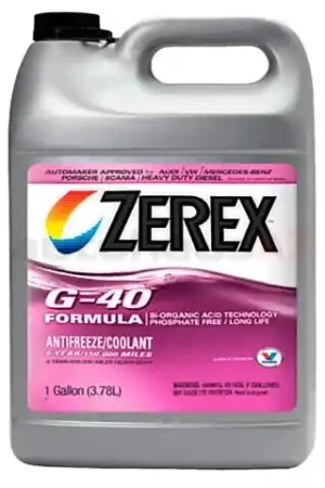 Zerex G-40 00004330575, 861526 Antifreeze/Coolant; Pink G40; 1 Gal - Porsche Discount