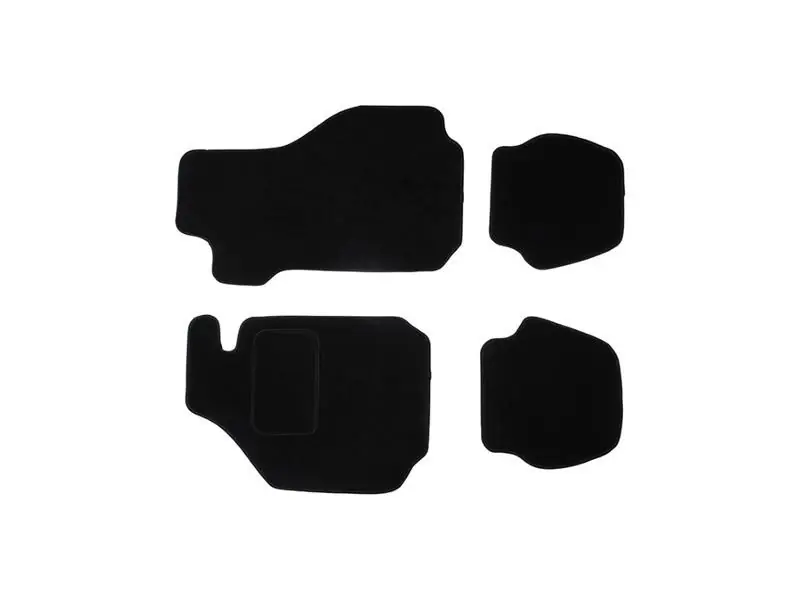 Latest JP Group Dansk 1601700110 Floor Mat Set; 4pcs Black - Porsche