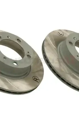 Sebro Slotted & Coated 98635240104, 909317CLRSET Disc Brake Rotor; Rear - Porsche Time-Limited