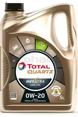 Crafted Total Quartz INEO Long Life 216189, 206764 Engine Oil; 0W-20 Synthetic; 5 Liter - Audi, Porsche, VW