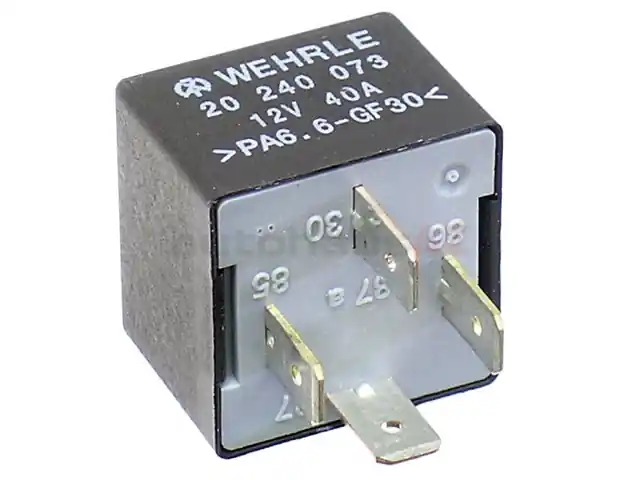 Wehrle 141951253B, 20240073 Multi Purpose Relay; Multi-Use Relay with 4 Prong Connector; 12V/40A - Audi, Porsche, VW Must Have