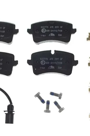 ATE 95B698451H, 602770 Brake Pad Set; Rear - Porsche Genuine