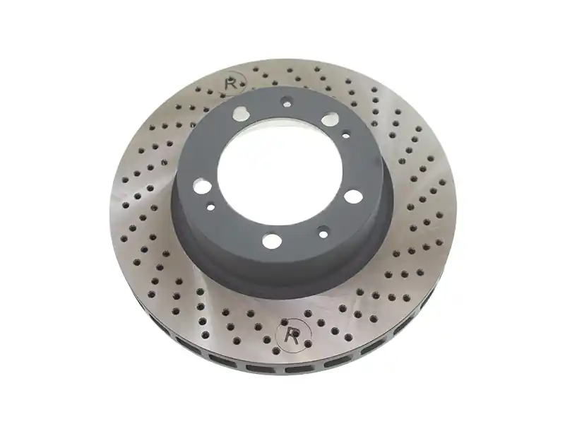 Sebro Cross Drilled 92835104461, 275198C Disc Brake Rotor; Front Right - Porsche Budget