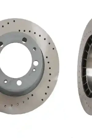 Hot Deal Sebro Sport Drilled 275807 Disc Brake Rotor Set; Front - Porsche