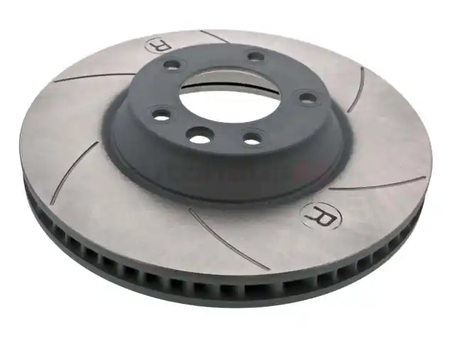 Big Sale Sebro Slotted & Coated 95535140251, 909350C Disc Brake Rotor; Front Right - Porsche