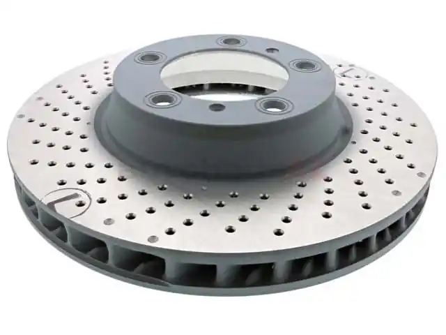 Sebro Coated 9P1615301A Disc Brake Rotor; Front Left - Porsche Cheap