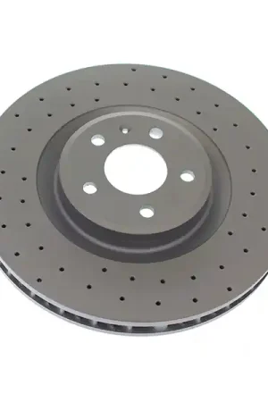 Holiday Sale Zimmermann Sport Z X-Drilled 95B615302R, 460155352 Disc Brake Rotor; Front Right - Porsche