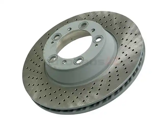 Sebro Coated 99635240500, 205823C Disc Brake Rotor; Rear Left; Directional; Cross-Drilled - Porsche Holiday Sale
