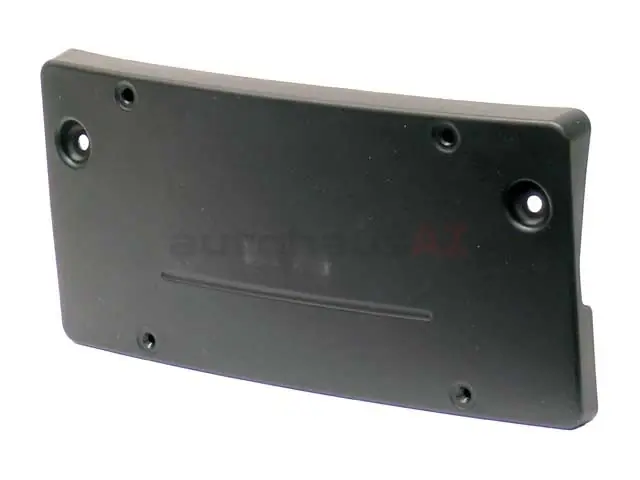 Low Price Genuine Porsche 9977011070001C License Plate Bracket; Front Plate Base; Black - Porsche
