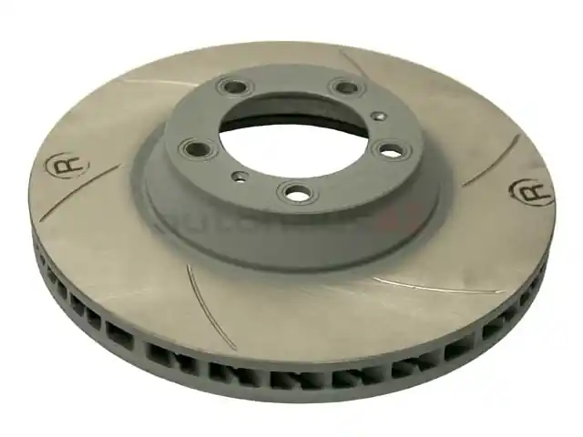 Genuine Sebro Slotted & Coated 99735140601, 909356C Disc Brake Rotor; Directional Front Right - Porsche