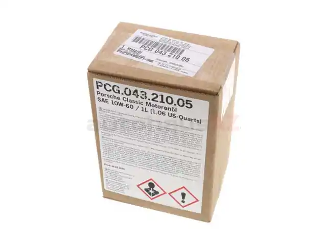 Genuine Porsche PCG04321005 Engine Oil; 10W-60 Synthetic (1 Liter) - Porsche Warranty Included