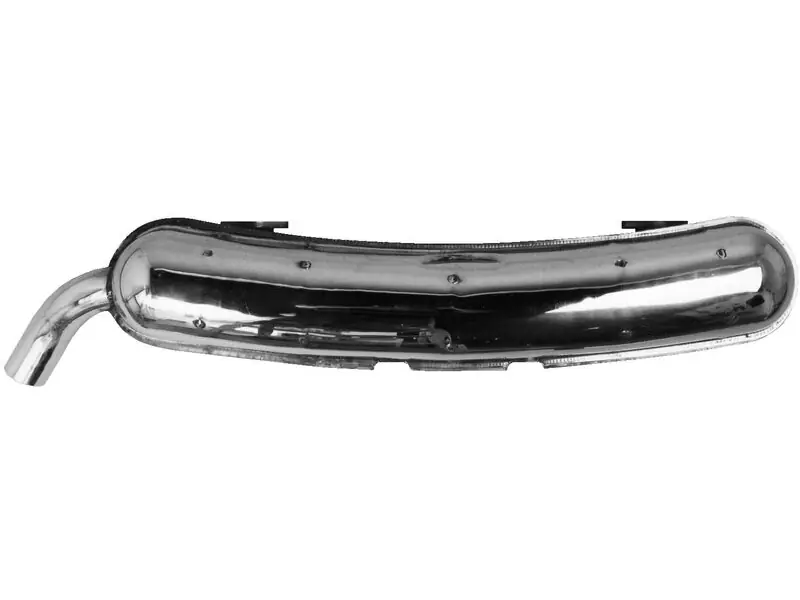 New Arrival JP Group Dansk 101010151, 1620608400 Exhaust Muffler; Polished Stainless Steel - Porsche