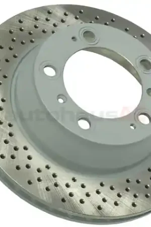 Sebro Coated 99635240104, 205821C Disc Brake Rotor; Rear; Vented; Cross-Drilled - Porsche Place Order