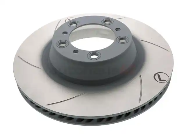 Sebro Slotted & Coated 99735240502, 909383C Disc Brake Rotor; Rear Left - Porsche Professional Grade
