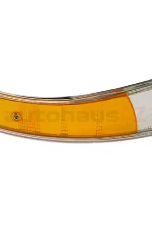 Direct From Manufacturer URO Parts 91163192203 Turn Signal Light Lens; Front Right; Amber/Clear w/Chrome Trim - Porsche