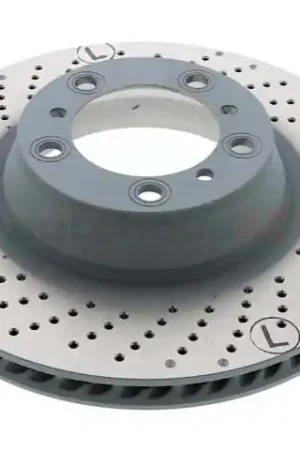 Warranty Included Sebro Coated 205883C Disc Brake Rotor; Rear Left - Porsche