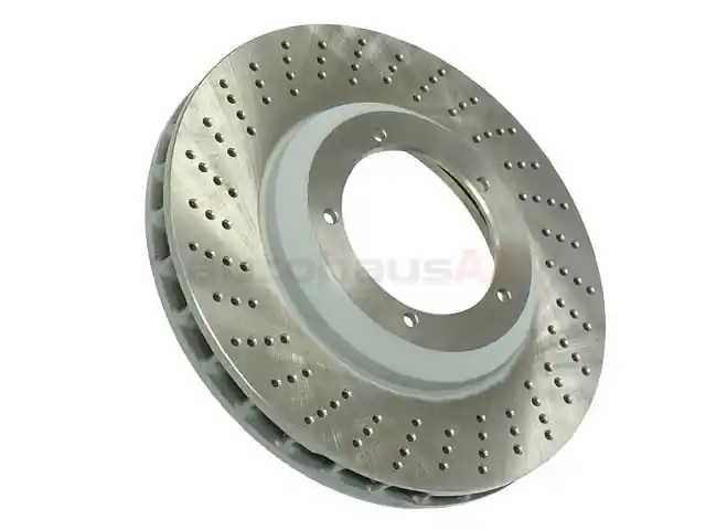 Hassle-Free Returns Sebro Coated 93035104702, 205189C Disc Brake Rotor; Front Left; Directional; Vented; 304x32mm; Cross-Drilled - Porsche