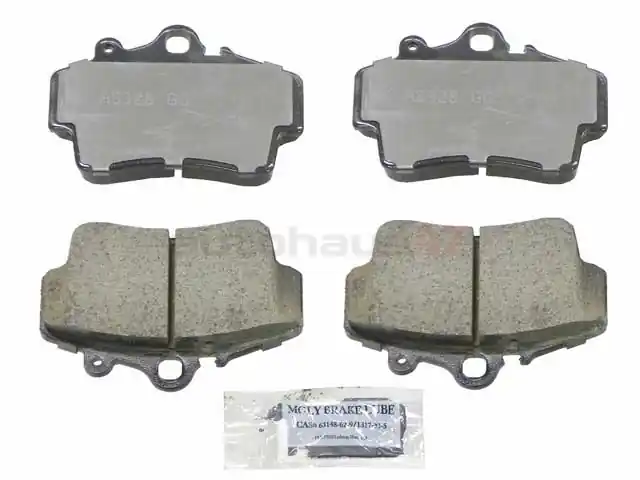 Akebono Euro EUR737 Brake Pad Set; Front - Porsche Free Returns