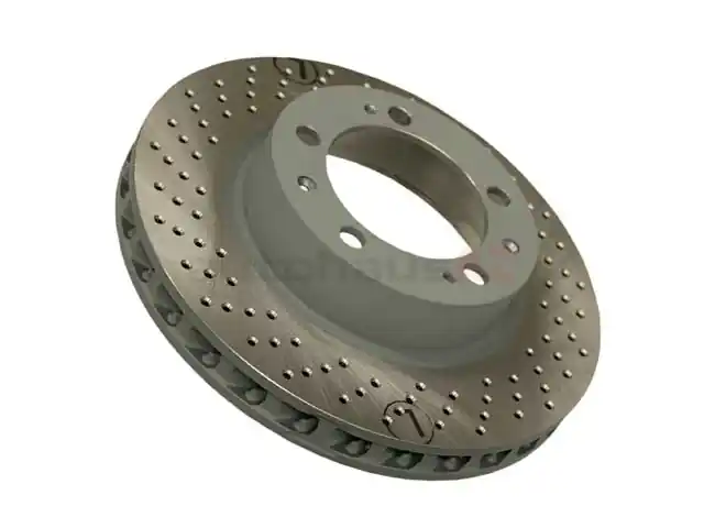 Sebro Coated 99335104301, 205809C Disc Brake Rotor; Front Left; Directional; Vented 302x31mm; Cross-Drilled - Porsche Bulk Order