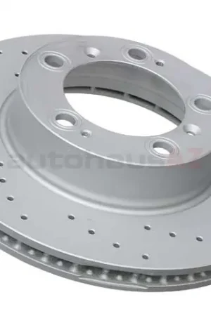 Zimmermann Sport Z X-Drilled 98635140105SP, 460152350 Disc Brake Rotor; Front; Vented; Cross-Drilled - Porsche Professional Grade