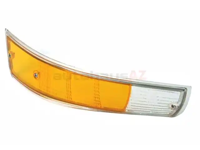 URO Parts 91163192103 Turn Signal Light Lens; Front Left; Amber/Clear w/Chrome Trim - Porsche Best Seller