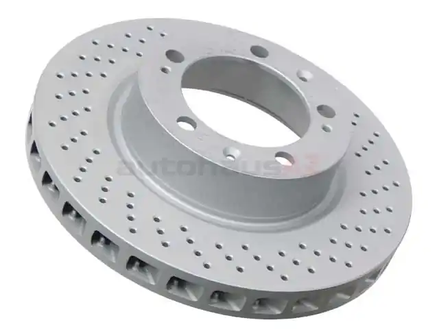 Zimmermann Sport Z X-Drilled 92835104460, 460151452 Disc Brake Rotor; Front Right - Porsche Trusted Brand