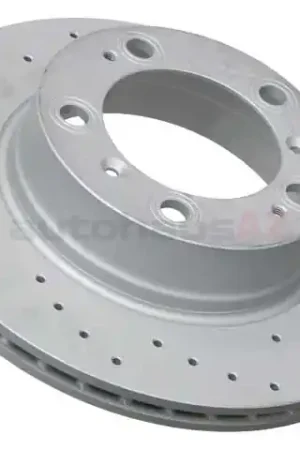 Zimmermann Sport Z X-Drilled 98635240104SP, 460152452 Disc Brake Rotor; Rear; Vented; Cross-Drilled - Porsche Hot Picks