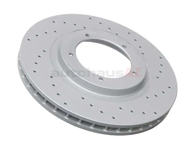 Zimmermann Sport Z X-Drilled 95135104100SP, 460150652 Disc Brake Rotor; Front; Vented; Cross-Drilled - Porsche Price Cut